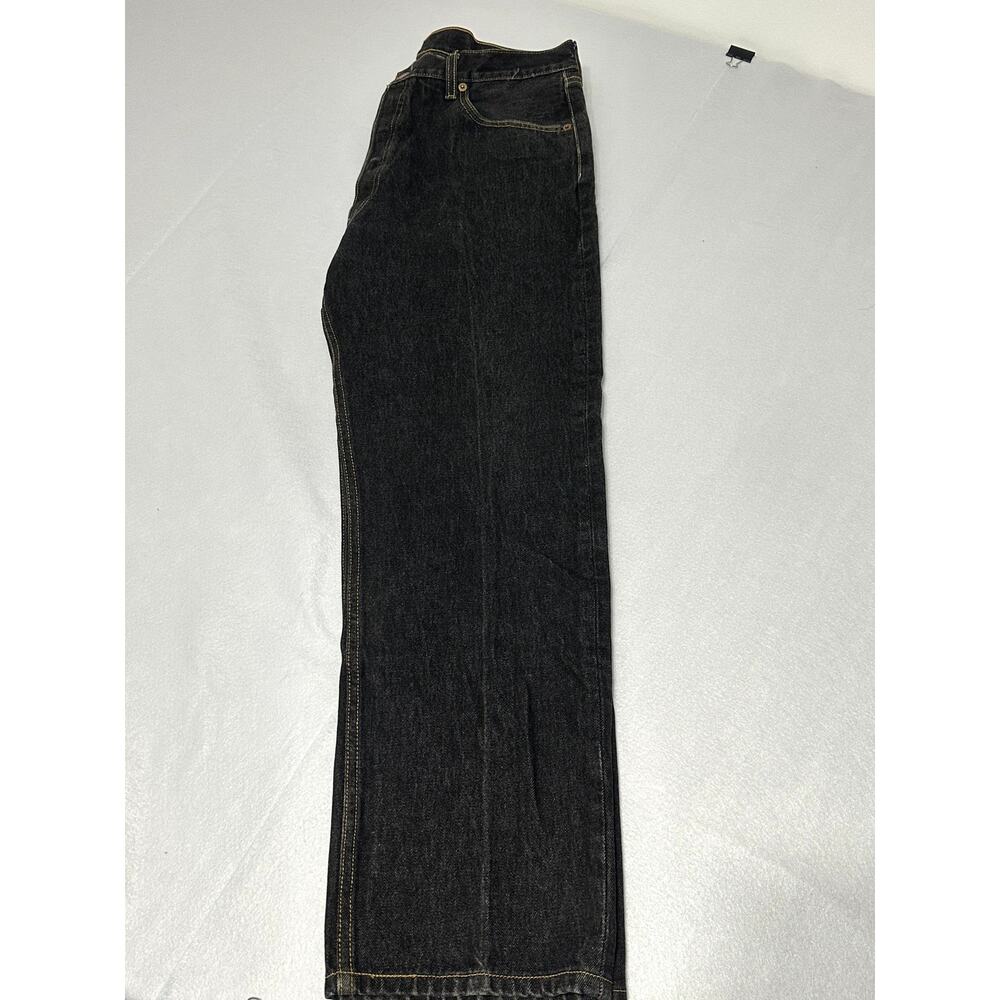 Levi's 501 Original Fit Jeans Mens 36x32 Black Button Fly Denim